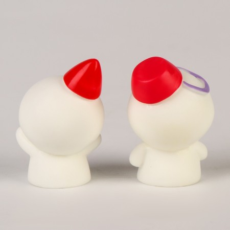 Miniature Puppet "Snowmen", set 2 pcs., Size 1 pc. - 2.5 × 4 × 2.5 cm-3