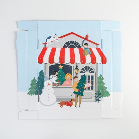 The folding box "Winter City", 31.2 x 25.6 x 16.1 cm, New Year-5