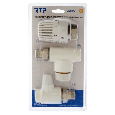 Thermostatic kit for the radiator RTP No. 1, D = 20 mm x 1/2 ", straight