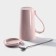 Ceramic mug with a lid and a spoon "Ball splendor", 300 ml, color mix