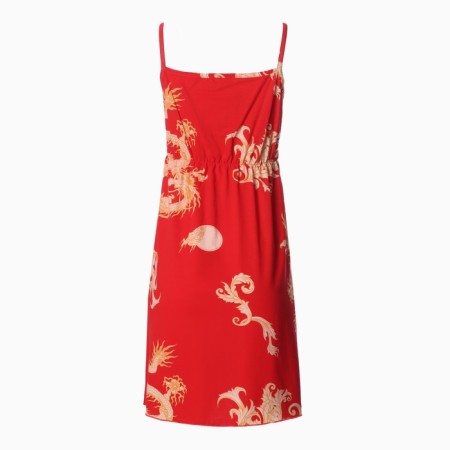 Female set (robe/shirt), red color, size 46-10