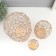 Summary Metal for 1 candle "Loft. Binding" nr 3 pcs d = 5; 8; 15 cm 8x10, 10x18, 15x22 cm 97028