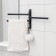 Loft towel holder, 3 knitting needles, black color