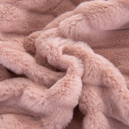 Climeninine bedspread, size 210x230 cm, pink color-2