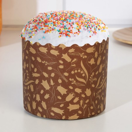 Paper form for cupcake, muffins and kulich "bell" 70x60mm (packing 2000 pcs)