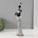 Souvenir Polystone "African in white with a golden jug and bracelets" 6x8.2x33 cm