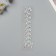 Stick plastic rhinestone "Fountain" silver 25x8.5 cm