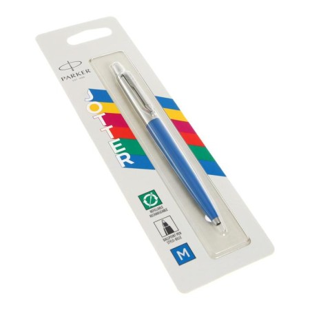 Ballpoint pen Parker Jotter Color M, plastic case, blue ink, blister-2