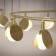 Suspended chandelier Mantra Shell, Led, 3710lm, 3000k, 300 mm, gold color