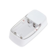 Charger for two AA AA or AAA CHR-57, a folding fork, charge strength 180 mA, white