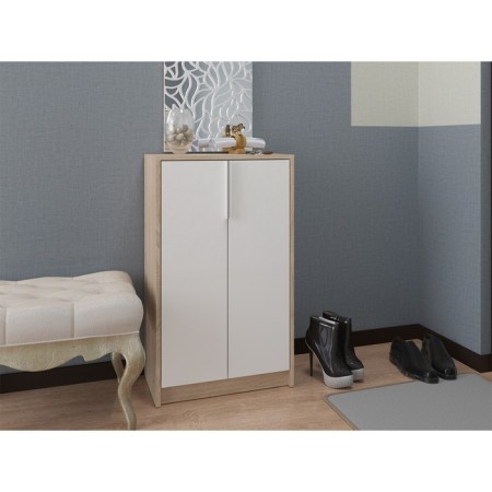 Nordic shoe cabinet, 535x300x900, oak sonoma light/white alaska-2