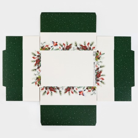 Folding box "Bullfinchi", 30 x 20 x 9 cm, new year-7