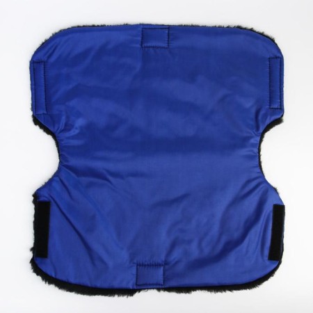 The coupling on the handle of the stroller, the color is blue-4