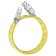 Hoco U113, Type -C cable - USB, 6 A, 1 m, braid transparent silicone, golden