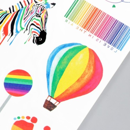 Tattoo on the body color "Rainbow. Freedom" 21x15 cm-2