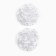 Bant for hair on elastic band, white, 2 pieces, 7 cm, cats aristocrats