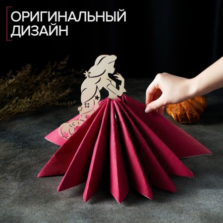 Wooden napkin "Rapunzel", 25 × 15 × 13 cm-12