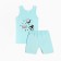 A set for a boy (T -shirt, panties), mint color/space, height 116 cm