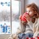 Stickers on the windows "New Year" Santa Claus, snowflakes, 41 x 29 cm