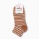 Women's socks, coffee color with a white strip, size 36-40