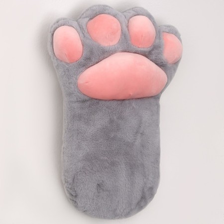 Soft toy "paw", 50 cm, gray color-1