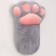Soft toy "paw", 50 cm, gray color