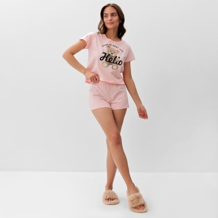 Pajama female (T -shirt and shorts) KAFTAN HELLO p. 40-42, pink-1