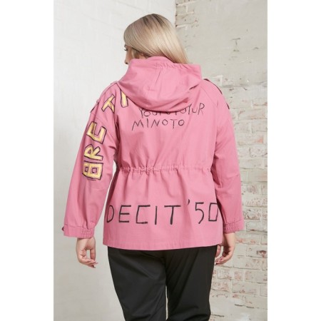 Women's jacket, size 58, pink color-4