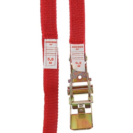 Cargo screed with a mechanism 110 mm, tape width 25 mm, load 200/400 kg, length 6 m-1