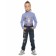 Pants for girls, height 104 cm, dark blue color