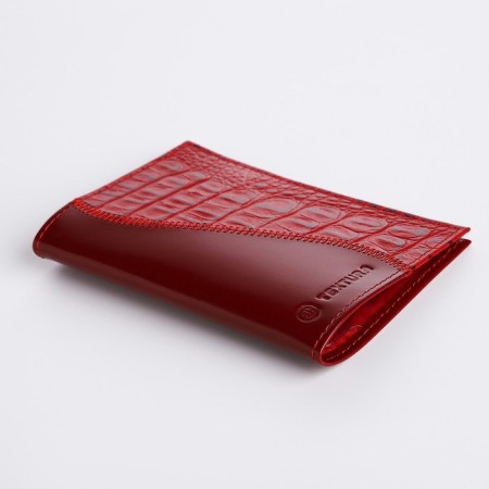 Textura passport cover, red color-2