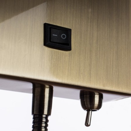 Bra Hall 2x40W +3W E27, +LED bronze 23x18x56 cm-3