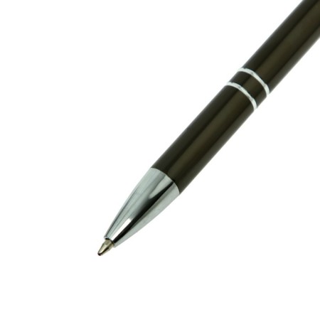 Gift, ballpoint, automatic "style" in a plastic case, New, dark gray-4
