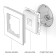 Telephone socket RJ-11 (pearly corrugated) WL13-RJ-11
