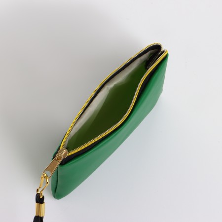 Women's wallet with lightning, green color-2