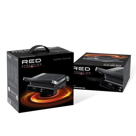 Grill Electric Red Evolution SteakPro RGM-M81, 1950 W, anti-stick coating, black-8