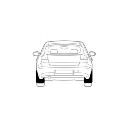Spray-headed rear Chevrolet Aveo, 2012-2014, 2014-2016 hatchback 2 pcs (polyurethane)-3