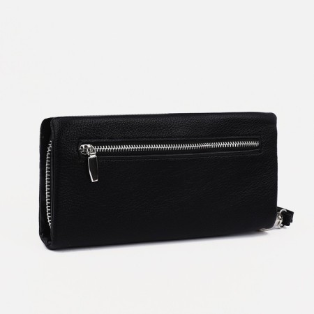 Women's wallet with lightning, black color-1