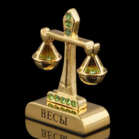 Souvenir sign of the zodiac "Libra", 5 × 2 × 5 cm, with crystals-1