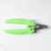 Small side claws with straight handles, a hole of 9 mm, green