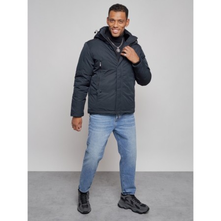 Sports male winter, size 58, dark blue color-11