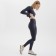 Women's legins with an insert of Minaku, black color, rr 46