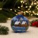 Christmas ball D-8 cm "Christmas in the village" manual painting