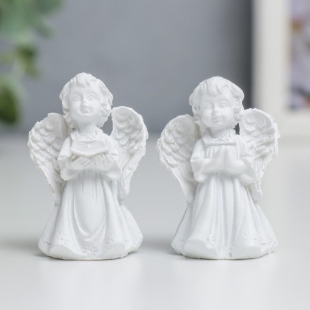 Polystone souvenir "Snowthrough angel in the dress" MIX 4x3.2x2 cm-1