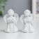 Polystone souvenir "Snowthrough angel in the dress" MIX 4x3.2x2 cm