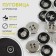 Button, 4 punctures, d = 12 mm, black/silver color