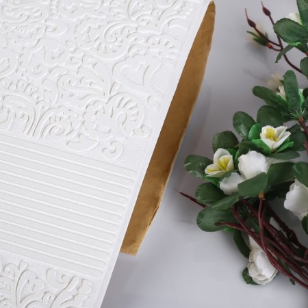 Self -adhesive PVC panel "White pattern" 69*69cm