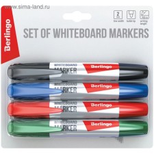 Set of markers for boards 4 colors, Berlingo 2.0 mm