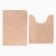 Set of bathroom rugs Ethel Bukley Color Bezh 2 pcs, 38x58 cm, 48x38 cm