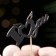 Topper "I love you" black 10.1x5.3 cm